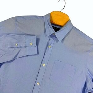 Gap Mens XL Tall Long Sleeve Button Up Light Blue Dress‎ Shirt Career